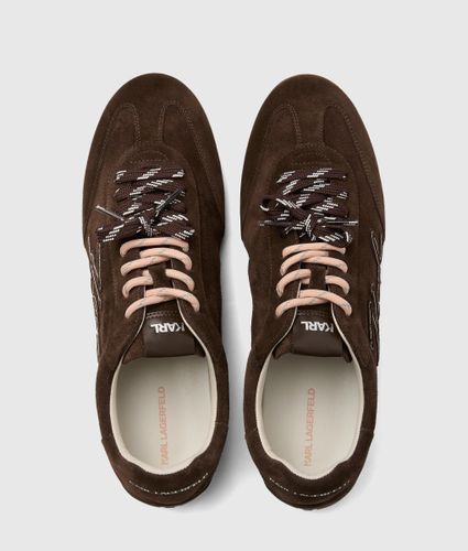 Baskets En Daim Signature Altia, , , Taille: 35 - Karl Lagerfeld - Modalova