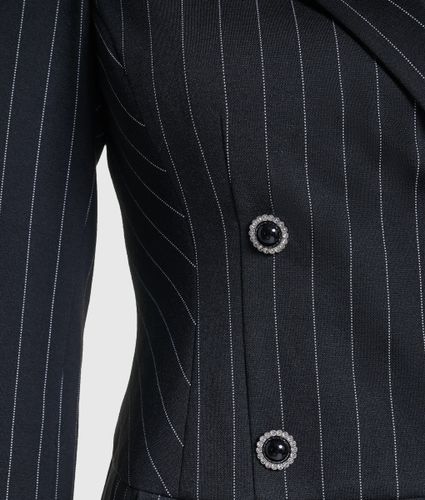Robe Blazer En Maille À Fines Rayures, , //, Taille: 48 - Karl Lagerfeld - Modalova
