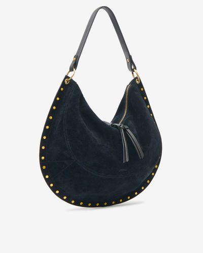 Sac Oskan Soft L En Cuir Velours - Isabel Marant - Modalova