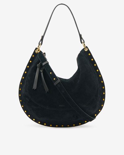 Sac Oskan Soft L En Cuir Velours - Isabel Marant - Modalova