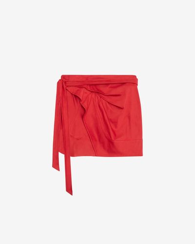 Jupe Berenice - Rouge Écarlate - Taille XL - Isabel Marant - Modalova