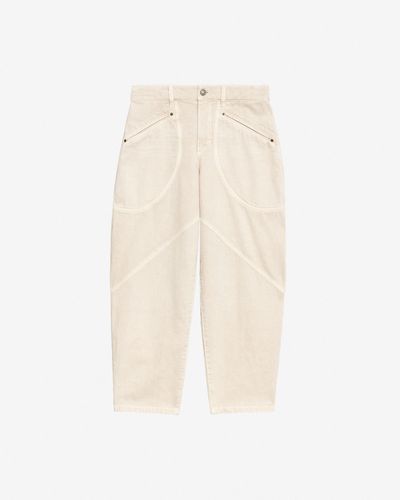 Pantalon Catarina - Écru - Taille 38 - Isabel Marant - Modalova