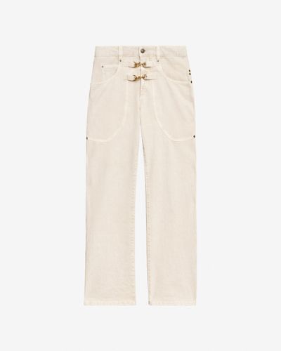 Pantalon Brinley - Écru - Taille 42 - Isabel Marant - Modalova