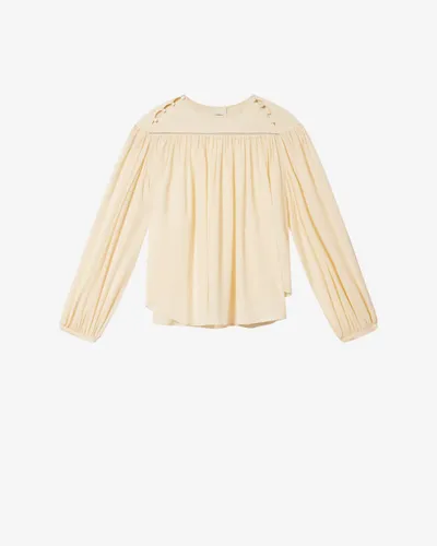 Blouse Nuna En Soie - Écru - Taille40 - Isabel Marant - Modalova