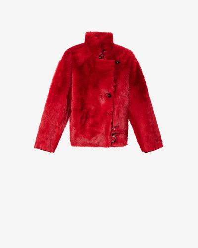 Manteau Roama En Peau Lainée - Taille34 - Isabel Marant - Modalova