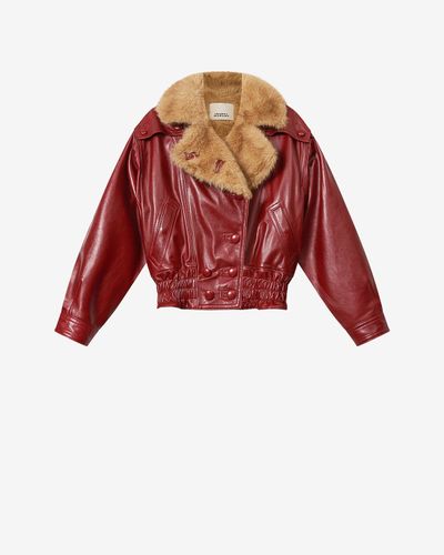 Veste Valina En Cuir - Taille40 - Isabel Marant - Modalova