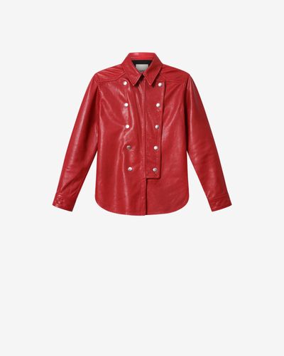 Chemise Valdy En Cuir - Taille38 - Isabel Marant - Modalova