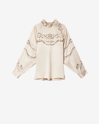 Blouse Enelia En Soie - Taille42 - Isabel Marant - Modalova