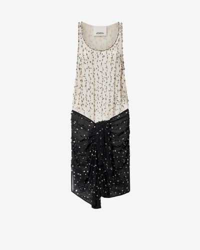 Robe Milea En Soie - Et Écru - Taille34 - Isabel Marant - Modalova