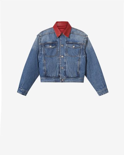Veste Devyn En Denim - Taille34 - Isabel Marant - Modalova