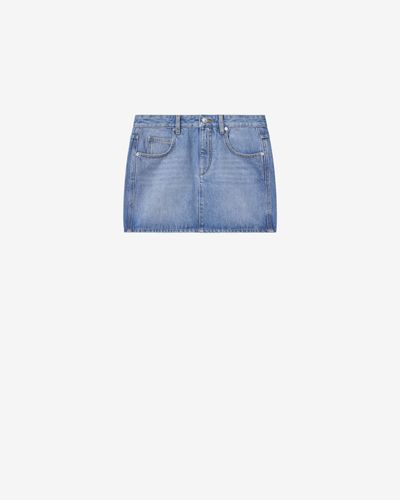 Jupe Zilema En Denim - Taille40 - Isabel Marant - Modalova