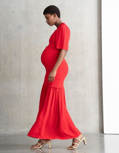 Shirred Maternity-to-Nursing Maxi Dress - Seraphine - Modalova