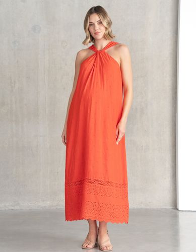 Halter Neck Maternity Dress - Seraphine - Modalova