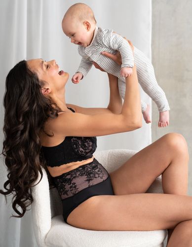 High-Waisted Post-Maternity Lace Brief - Seraphine - Modalova