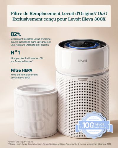 Levoit Filtre HEPA pour purificateur d'air Eleva 300X - Levoit FR - Modalova