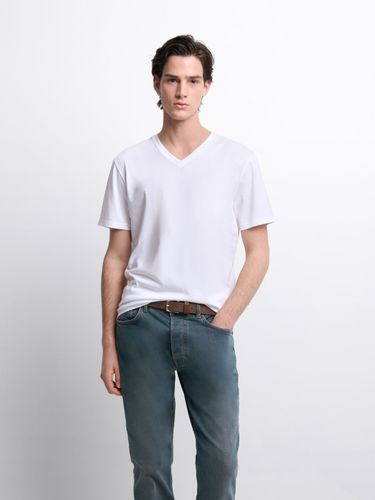 T-shirt col V mélange coton Supima® - Devred - Modalova