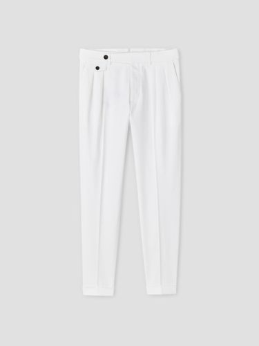 Chino à pinces en coton mélangé - Devred - Modalova