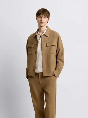 Blouson regular en coton lin col chemise - Devred - Modalova
