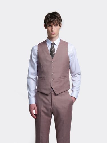 Gilet de costume bistretch chiné - Devred - Modalova