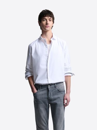 Chemise slim en coton bio unie - Devred - Modalova