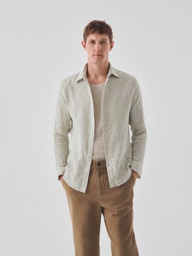 Chemise slim en coton à motif - Devred - Modalova