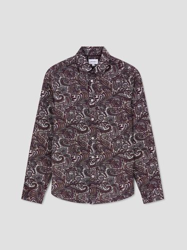 Chemise slim en coton bio à motifs - Devred - Modalova