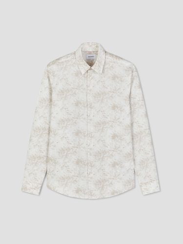 Chemise slim en coton mélangé fleurie - Devred - Modalova