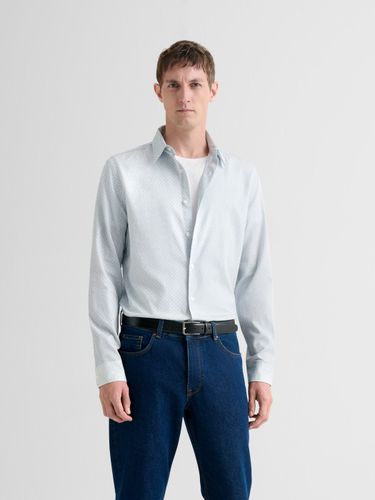 Chemise slim en coton à motif - Devred - Modalova