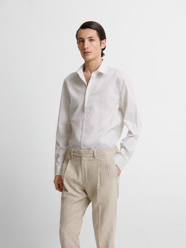Chemise slim en coton à motifs - Devred - Modalova