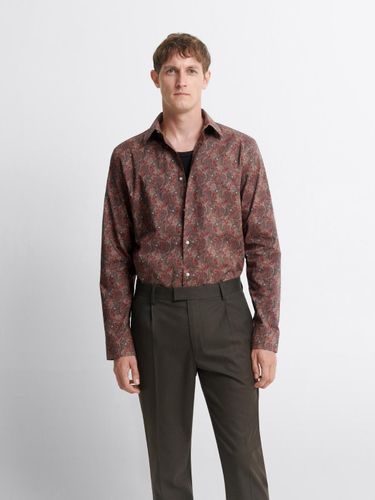 Chemise slim en coton bio à motifs - Devred - Modalova