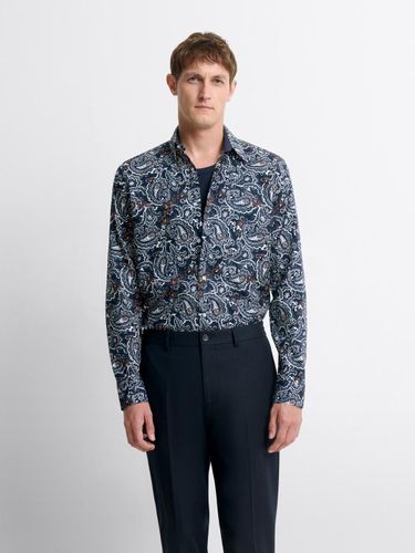 Chemise slim en coton bio à motifs - Devred - Modalova