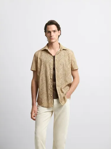 Chemise manches courtes slim à motifs - Devred - Modalova