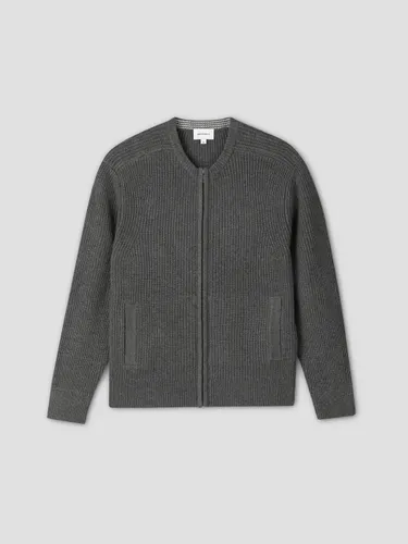 Cardigan col rond zippé en maille perlée - Devred - Modalova