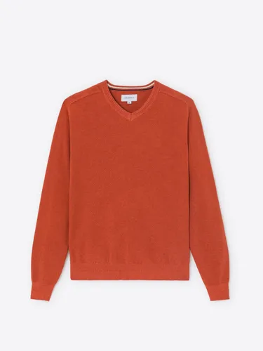 Pull col V en coton bio - Devred - Modalova