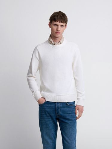 Pull col rond en coton bio - Devred - Modalova