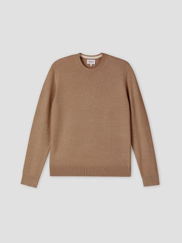 Pull col rond tricotage fantaisie - Devred - Modalova