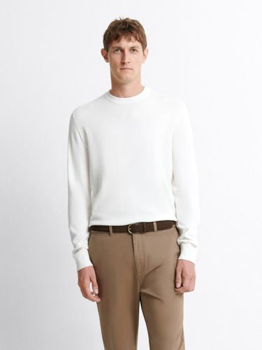 Pull col rond tricotage fantaisie - Devred - Modalova