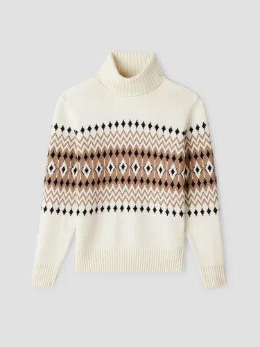 Pull col roulé en jacquard - Devred - Modalova