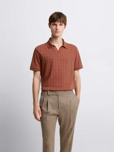 Polo col ouvert en jacquard - Devred - Modalova