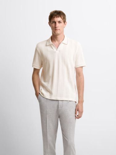 Polo col ouvert en jacquard - Devred - Modalova