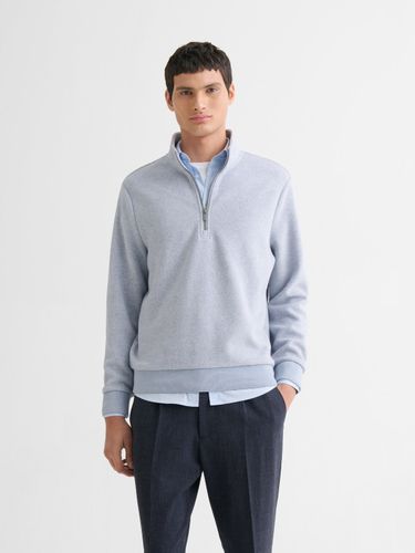 Sweat col montant zippé chiné - Devred - Modalova