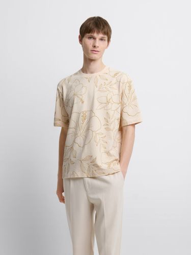 T-shirt col rond fleuri - Devred - Modalova