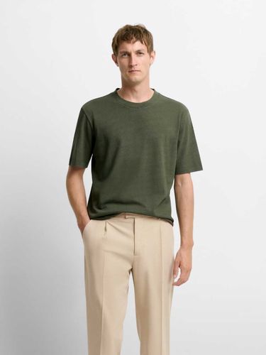 T-shirt col rond en coton lin - Devred - Modalova