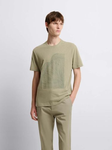 T-shirt col rond en coton lin - Devred - Modalova