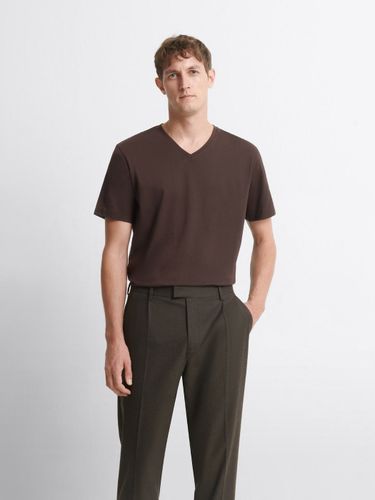 T-shirt col V mélange coton Supima® - Devred - Modalova