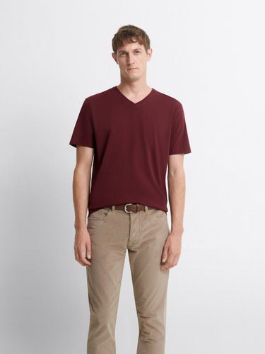 T-shirt col V mélange coton Supima® - Devred - Modalova