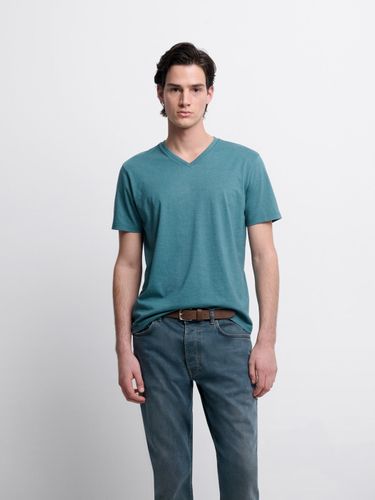 T-shirt col V mélange coton Supima® - Devred - Modalova