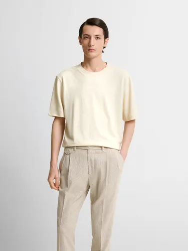 T-shirt col rond en coton lin - Devred - Modalova