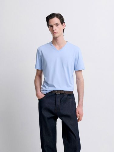 T-shirt col V mélange coton Supima® - Devred - Modalova