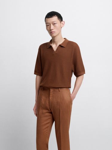 Polo maille col ouvert en coton bio - Devred - Modalova
